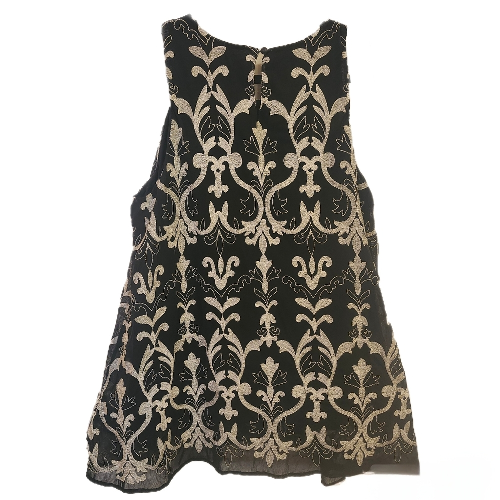 Alfani Embroidered Tunic Top
